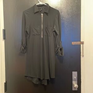 Simple black tunic shirt